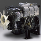 The one that got things going. Note the variable-induction intake up there with two runners per cylinder.